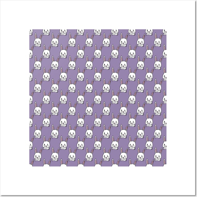 Purple Bunnies Wall Art by SWON Design